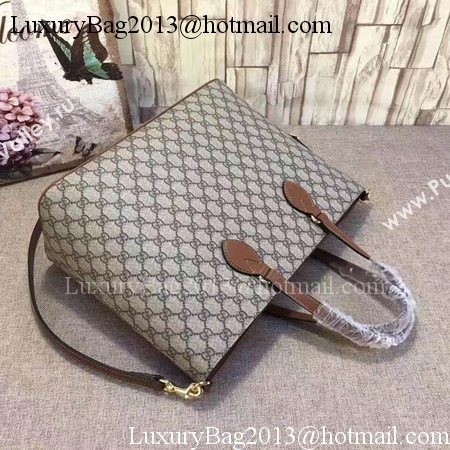 Gucci GG Supreme Tote Bag 453705 Brown