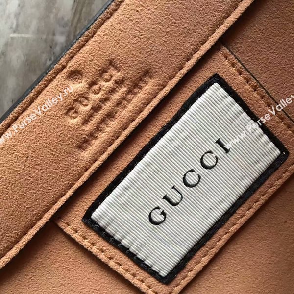 Gucci Ghost Calfskin Leather Shopper Bag 414476 Black