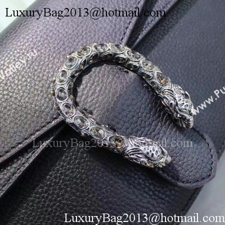Gucci Dionysus Blooms Leather Shoulder Bag 400249 Black