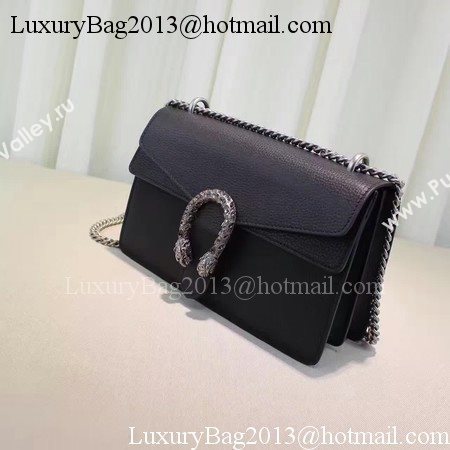 Gucci Dionysus Blooms Leather Shoulder Bag 400249 Black