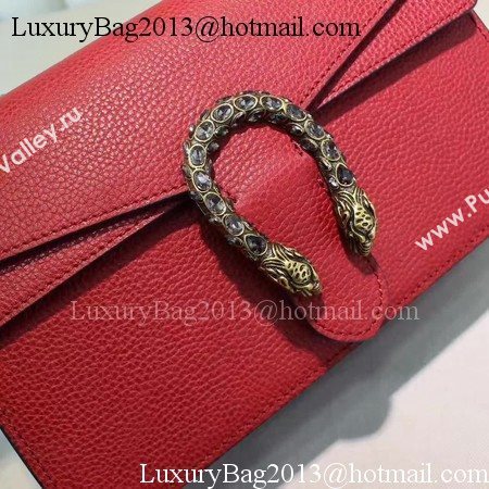 Gucci Dionysus Blooms Leather Shoulder Bag 400249 Red