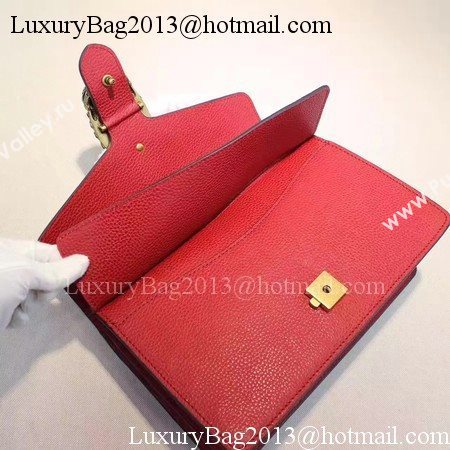 Gucci Dionysus Blooms Leather Shoulder Bag 400249 Red
