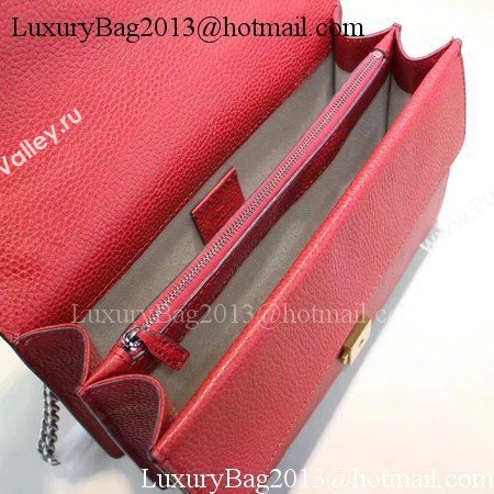 Gucci Dionysus Blooms Leather Shoulder Bag 400249 Red