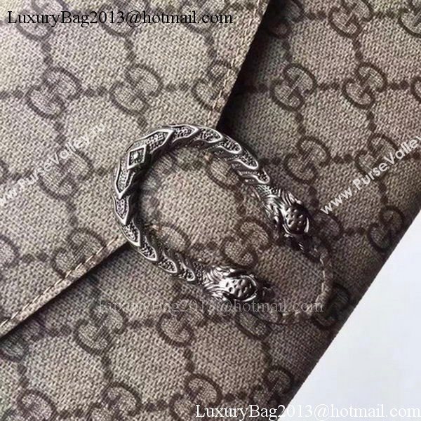 Gucci Dionysus GG Supreme Shoulder Bag 401231 Apricot