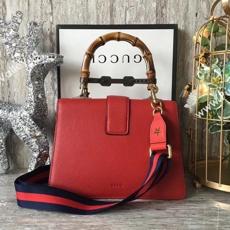 Gucci Dionysus Leather Top Handle Bag 448075 Red