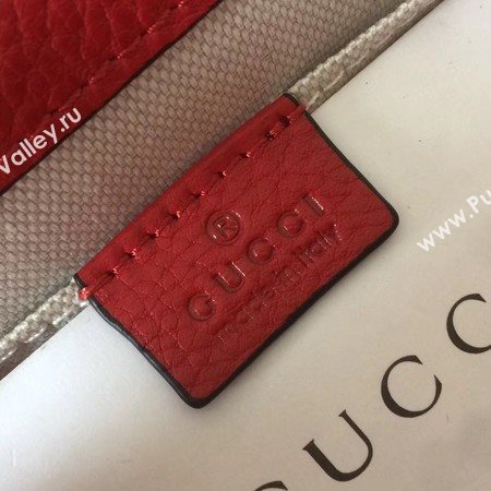 Gucci Dionysus Leather Top Handle Bag 448075 Red