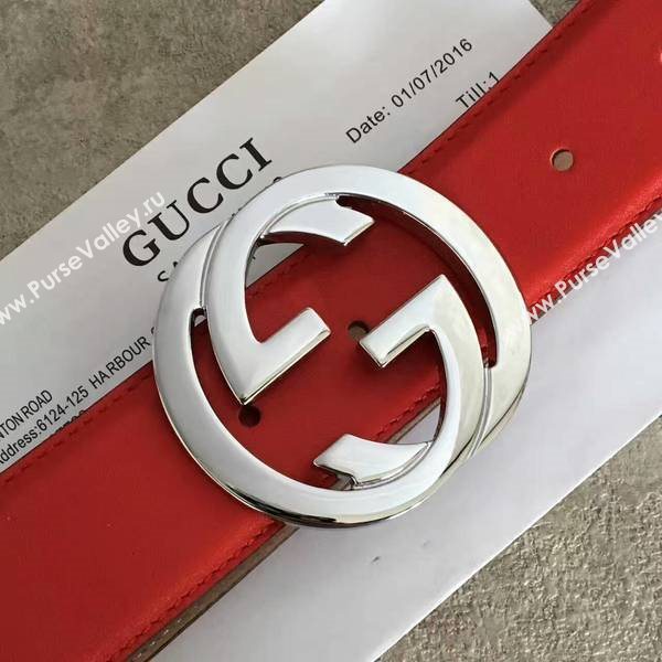 Gucci Original Calf Leather 3.5CM Belt 68884E