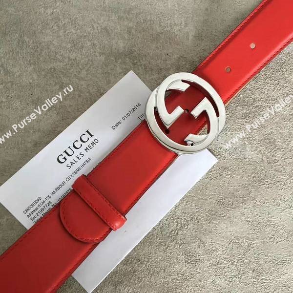 Gucci Original Calf Leather 3.5CM Belt 68884E