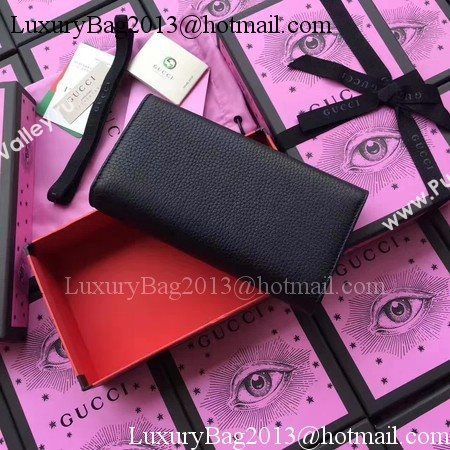 Gucci Leather Continental Wallet 456116 Black