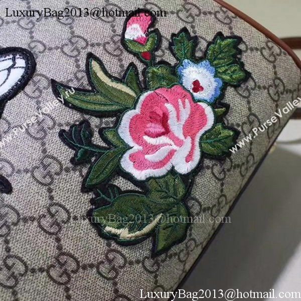 Gucci Limited Edition GG Supreme Top Handle Bag 409527 Bee