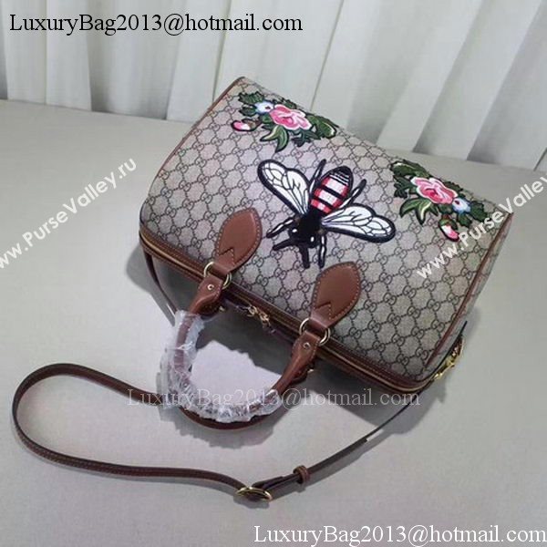 Gucci Limited Edition GG Supreme Top Handle Bag 409527 Bee