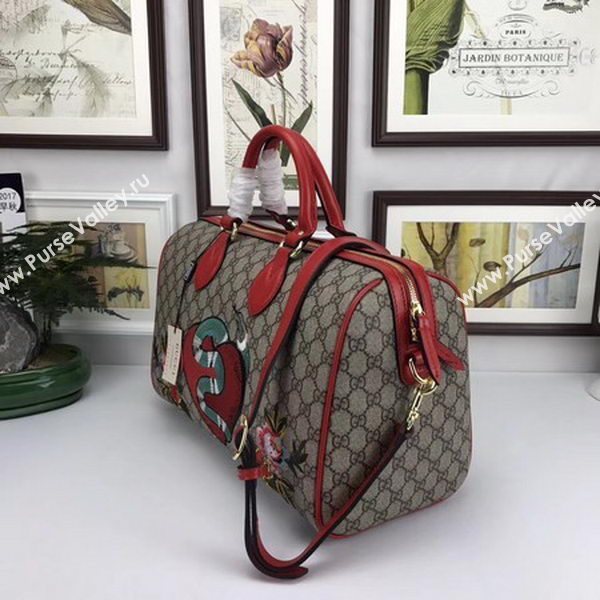 Gucci Limited Edition GG Supreme Top Handle Bag 409527 Red