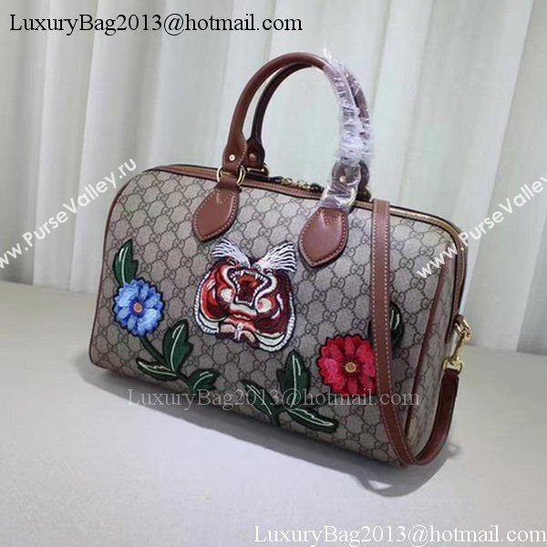 Gucci Limited Edition GG Supreme Top Handle Bag 409527 Tiger