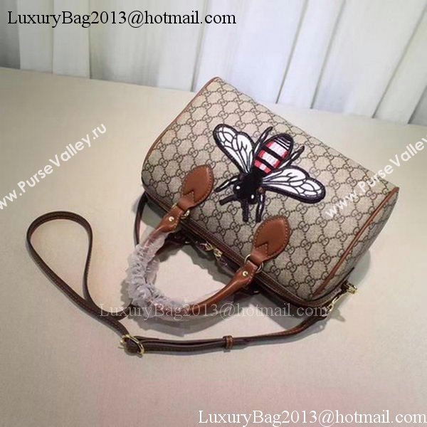 Gucci Limited Edition GG Supreme Top Handle Bag 409529 Bee