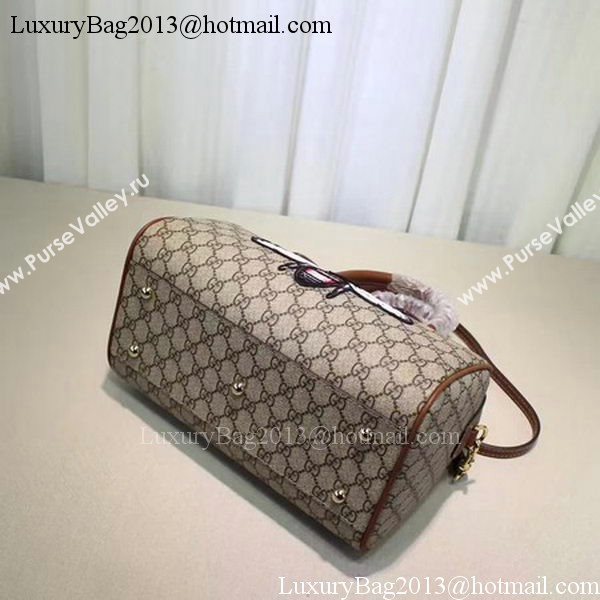 Gucci Limited Edition GG Supreme Top Handle Bag 409529 Bee