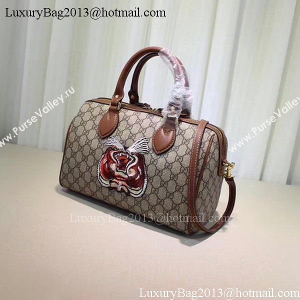 Gucci Limited Edition GG Supreme Top Handle Bag 409529 Tiger