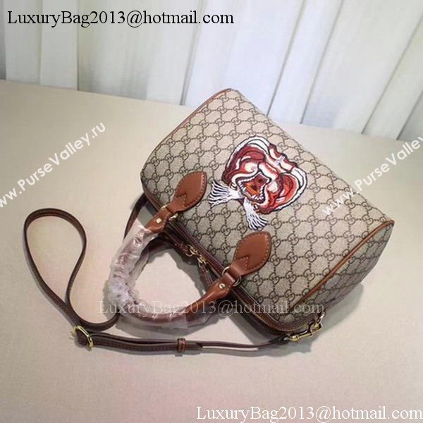 Gucci Limited Edition GG Supreme Top Handle Bag 409529 Tiger