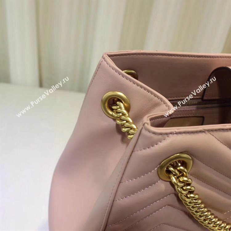 Gucci Marmont Medium Matelasse Shoulder Bag 447627 Pink