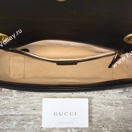 Gucci Now GG Marmont Matelasse Shoulder Bag 443496 Black