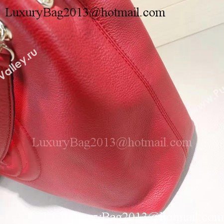 Gucci Soho Medium Tote Bag Calfskin Leather 308982 Red