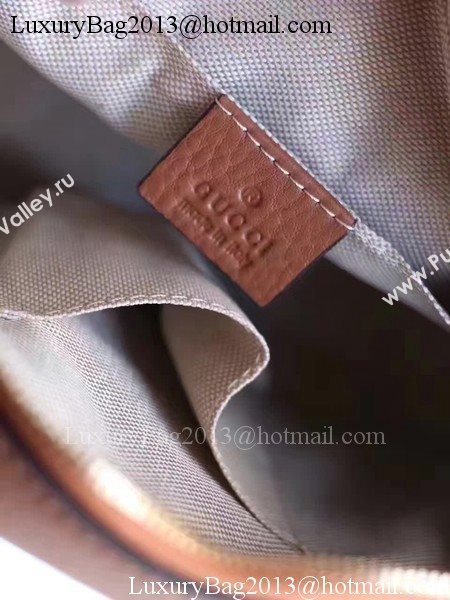 Gucci Soho Metallic Leather Disco Bag 308364 Brown
