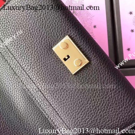 Gucci Padlock Continental Wallet Calfskin Leather 453506 Black