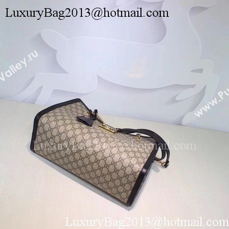 Gucci Padlock GG Supreme Canvas Shoulder Bag 479197 Black