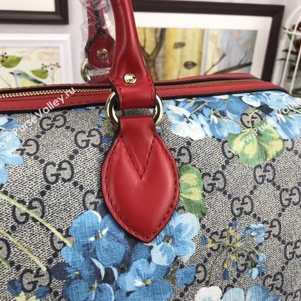 Gucci Tian GG Supreme Boston Bag 409527 Red