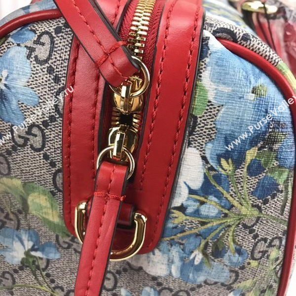 Gucci Tian GG Supreme Boston Bag 409527 Red