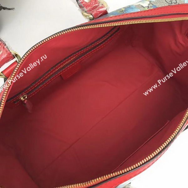 Gucci Tian GG Supreme Boston Bag 409527 Red