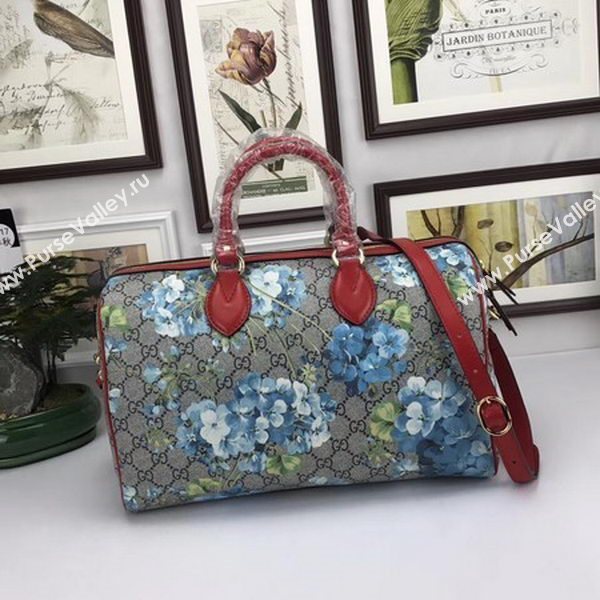 Gucci Tian GG Supreme Boston Bag 409527 Red