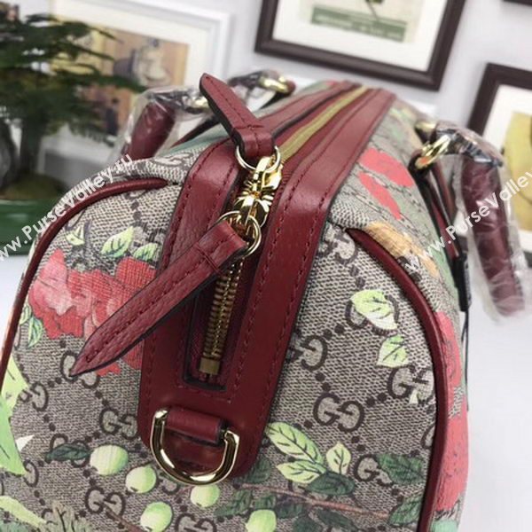 Gucci Tian GG Supreme Boston Bag 409527 Wine