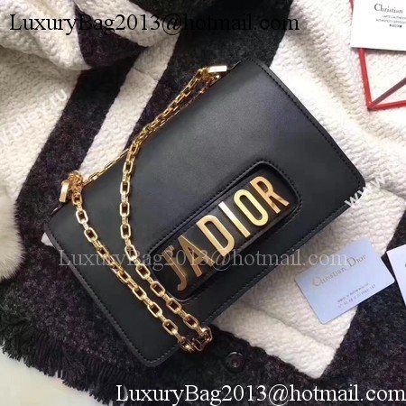 Dior JADIOR Flap Bag Calfskin CD9002 Black