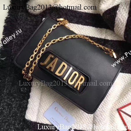 Dior JADIOR Flap Bag Calfskin CD9002 Black