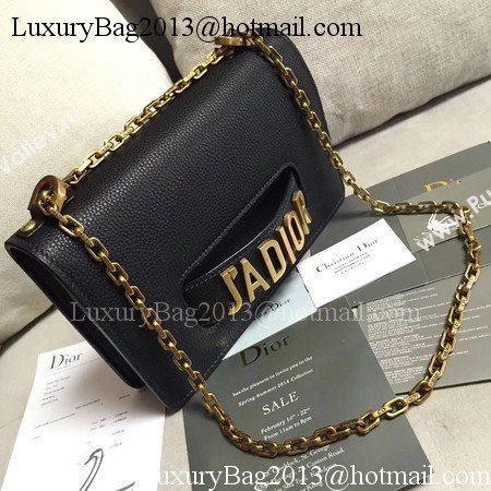 Dior JADIOR Flap Bag Calfskin M9003 Black