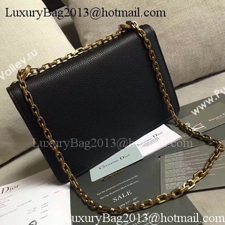 Dior JADIOR Flap Bag Calfskin M9003 Black