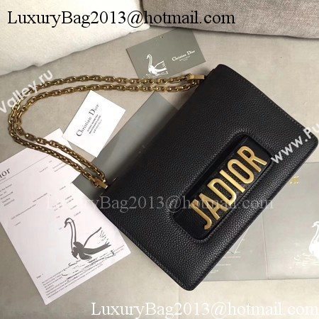 Dior JADIOR Flap Bag Calfskin M9003 Black