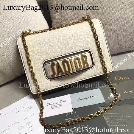 Dior JADIOR Flap Bag Calfskin M9003 OffWhite