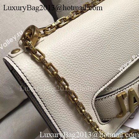 Dior JADIOR Flap Bag Calfskin M9003 OffWhite