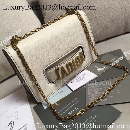 Dior JADIOR Flap Bag Calfskin M9003 OffWhite