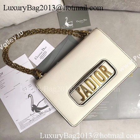 Dior JADIOR Flap Bag Calfskin M9003 OffWhite