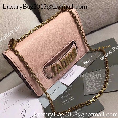 Dior JADIOR Flap Bag Calfskin M9003 Pink