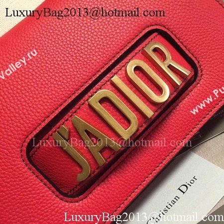 Dior JADIOR Flap Bag Calfskin M9003 Red