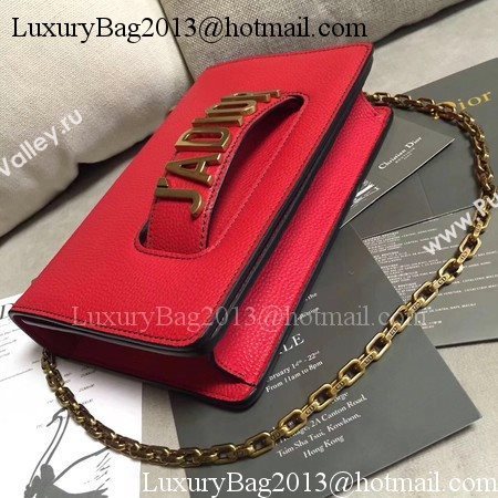 Dior JADIOR Flap Bag Calfskin M9003 Red