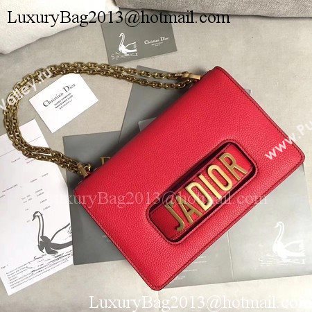 Dior JADIOR Flap Bag Calfskin M9003 Red