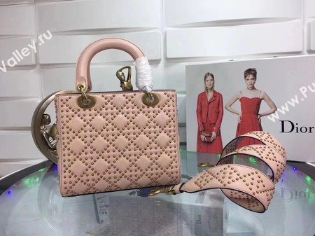 Dior Lady Dior Bag Original Sheeepskin Leather CD3892 Pink