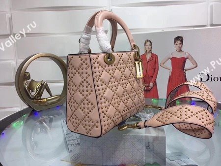 Dior Lady Dior Bag Original Sheeepskin Leather CD3892 Pink