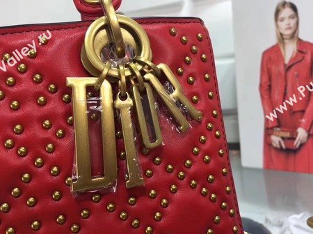 Dior Lady Dior Bag Original Sheeepskin Leather CD3892 Red