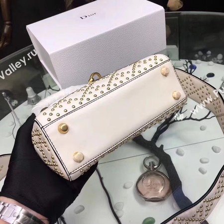 Dior mini Lady Dior Bag Original Sheeepskin Leather CD3891 OffWhite