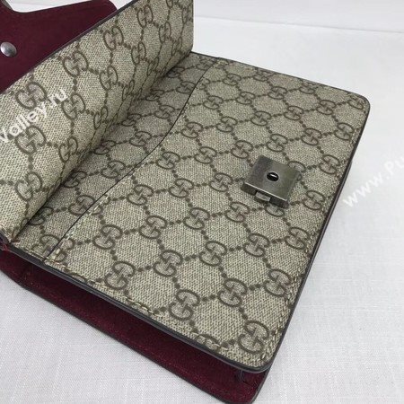 Gucci Mini Dionysus GG Canvas Shoulder Bag 421970 Wine